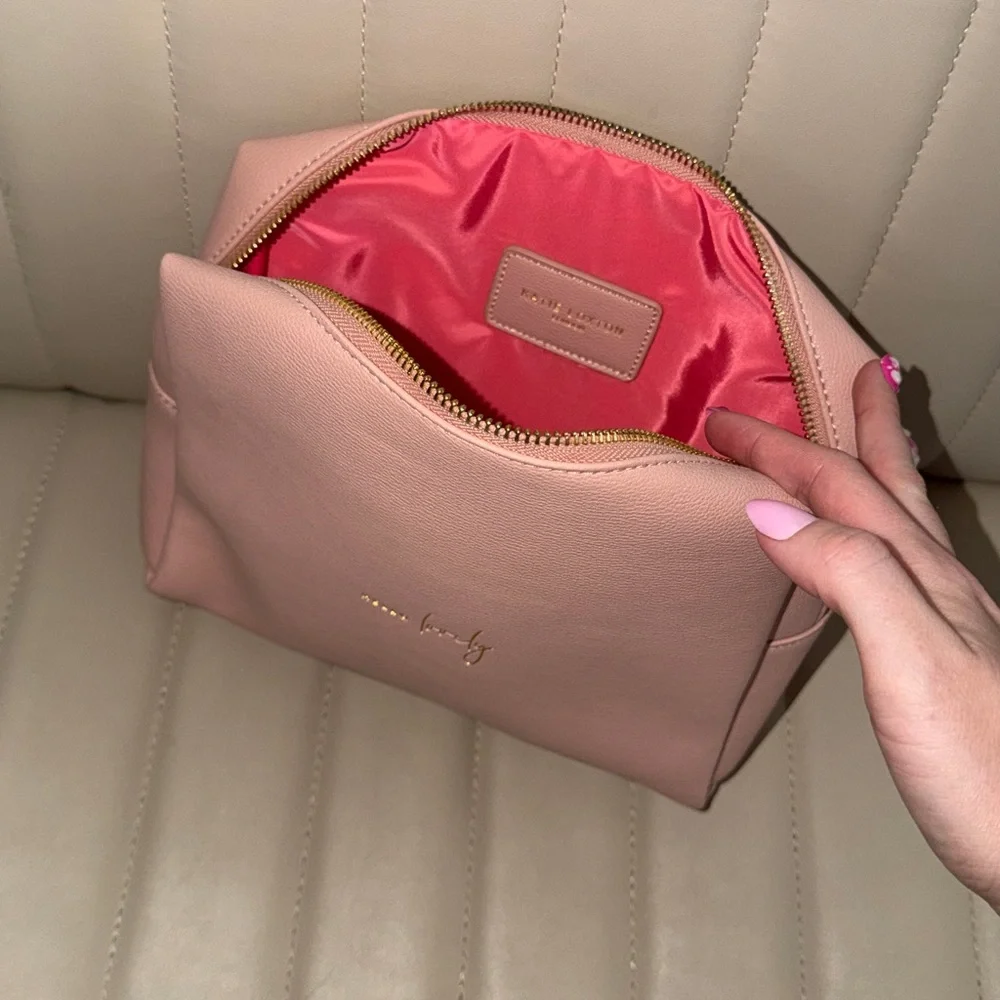 Pink Women's Bag Make Up Pencil Zip Up